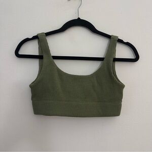 Donni. Bralette green size‎ small. Waffle knit
